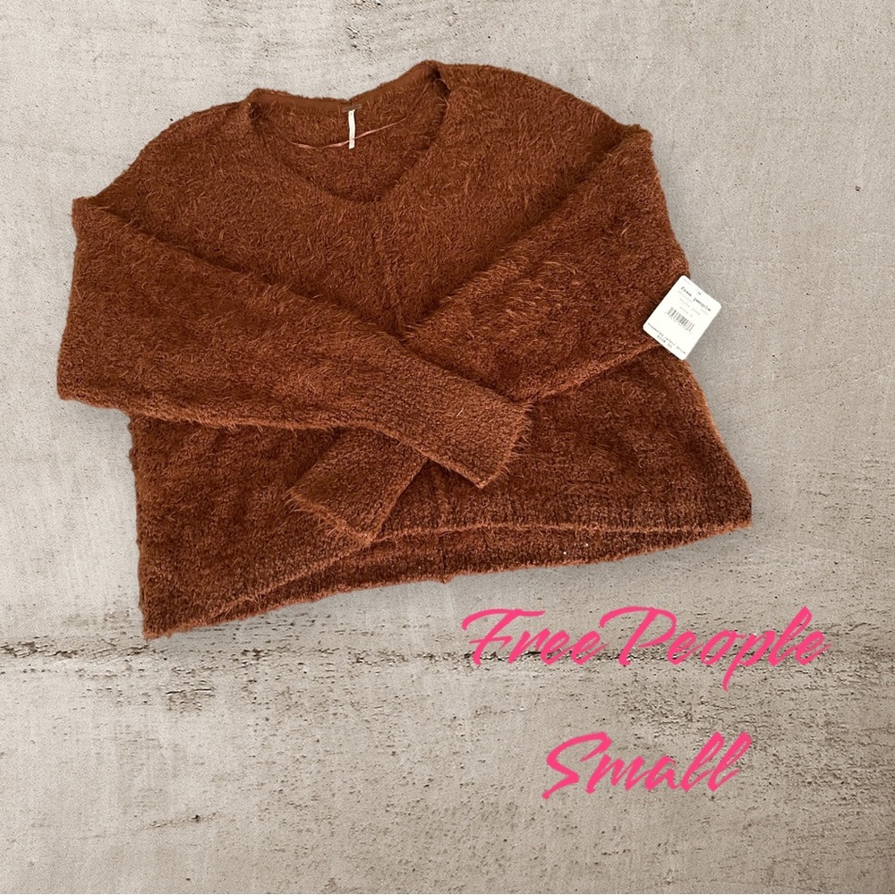 Free People size Small Oversized soft and fuzzy Sweater NWT